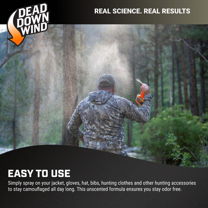 DEAD DOWN WIND Evolve Field Spray Bottle - Odor Fighting Hunting Scent Control Spray - Unscented, Safe for Sensitive Skin - Easy to Use for Hunting Gear & Clothing (24 oz) - Image 4
